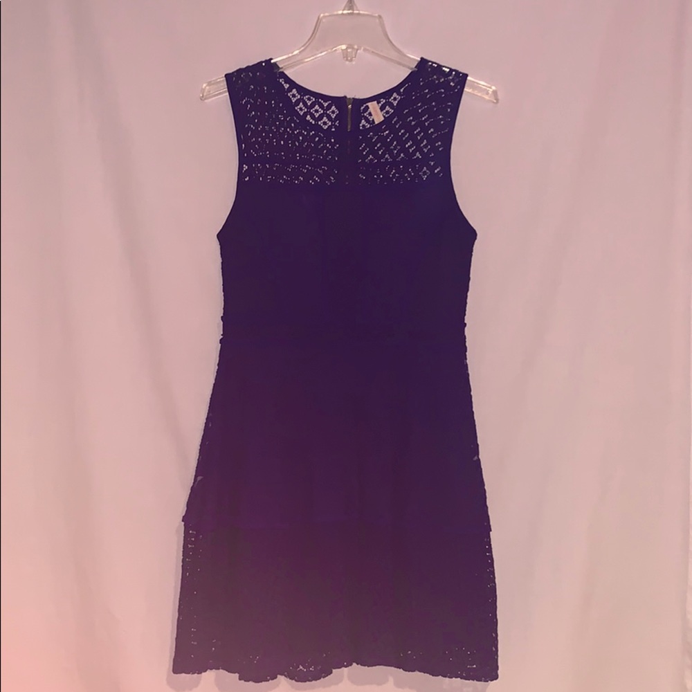 Blue lace dress